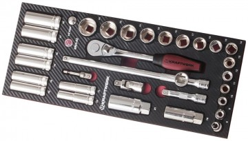 1 kraftwerk doppenassortiment met ratel 38 32delig 490302