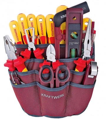 1 kraftwerk gereedschapstas met vde assortiment 3996et