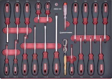 1 kraftwerk schroevendraaierassortiment 21delig 490204