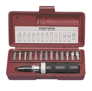 1 kraftwerk slagschroevendraaierset 15delig 2035
