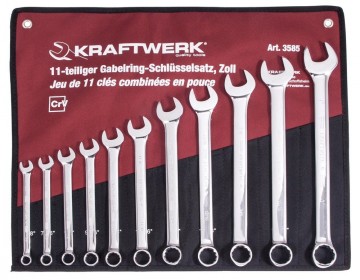 1 kraftwerk steekringsleutelset inch 11delig 3585r