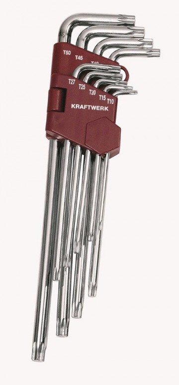 1 kraftwerk stiftsleutelset torx 9delig 3607