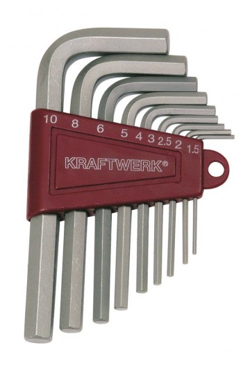 Kraftwerk stiftsleutelset inbus 9delig 3601